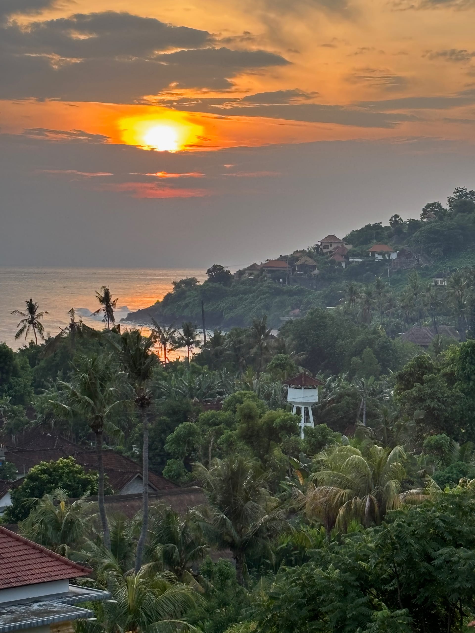 View towards the headland across Lipah village